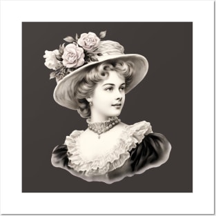 Victorian Era Lady Portrait Posters and Art